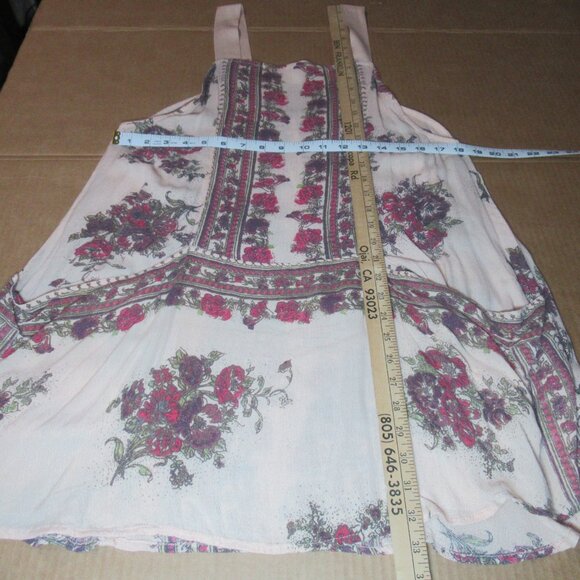 Free People Floral Pinafore Dress | Size Small - Picture 7 of 10